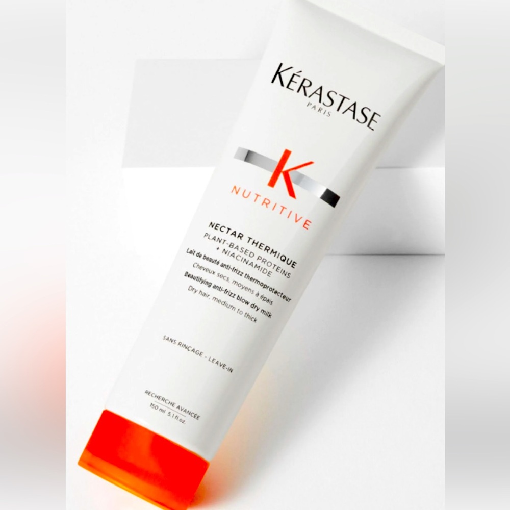 Kerastase frizz heat protection. Seals in shine